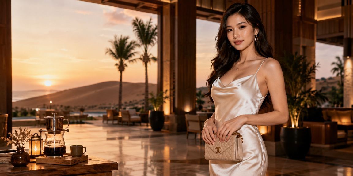 Người dùng tại Mũi Né xem thông tin cược trên điện thoại trong quán cà phê