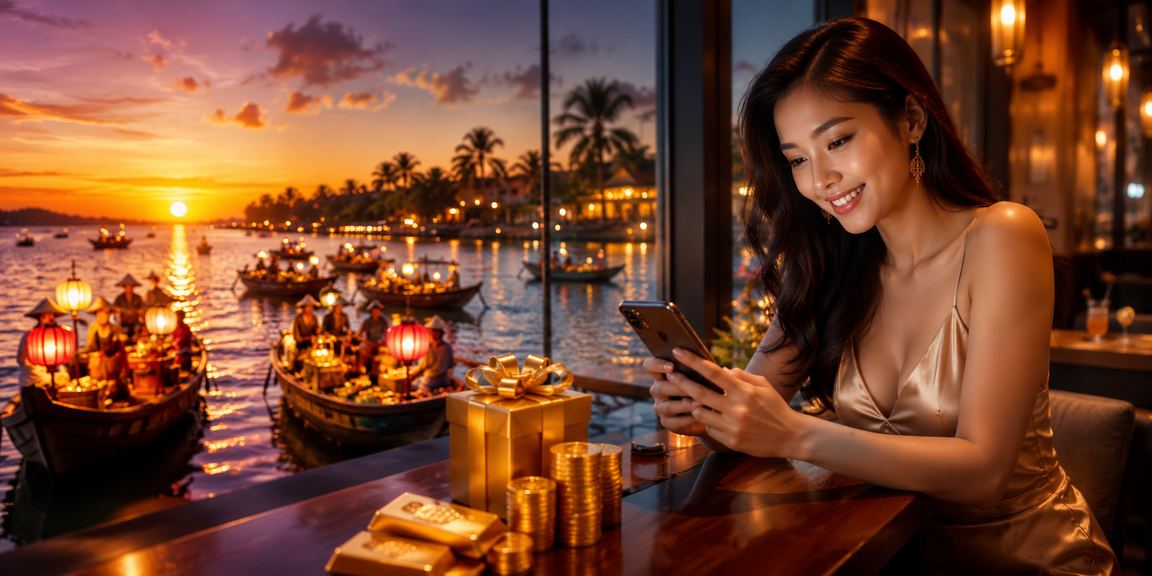 Người dùng Việt Nam đăng nhập tài khoản giải trí trực tuyến trên điện thoại